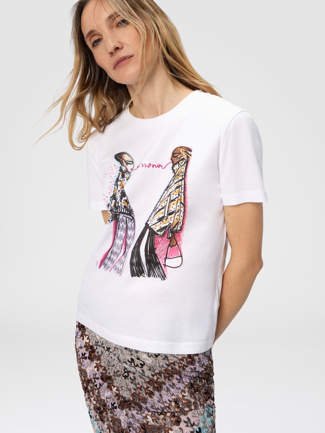 Short Sleeve T-Shirt with Print and Logo - 4
