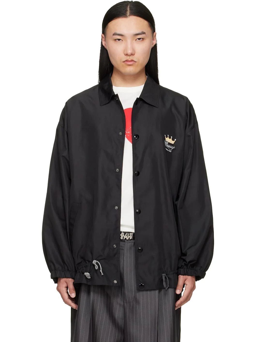 Black 'Magliano Classic' Windbreaker Jacket - 1