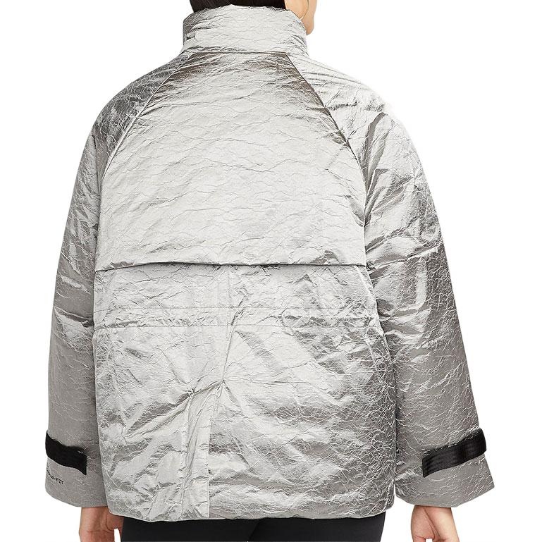 (WMNS) AS W Nike Sportswear TF Turf REVIVAL SHINE JKT Jacket GREY HAZE DD4647-013 - 3
