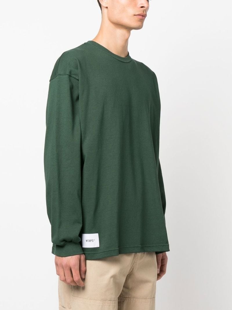 logo-patch long-sleeve T-shirt - 3