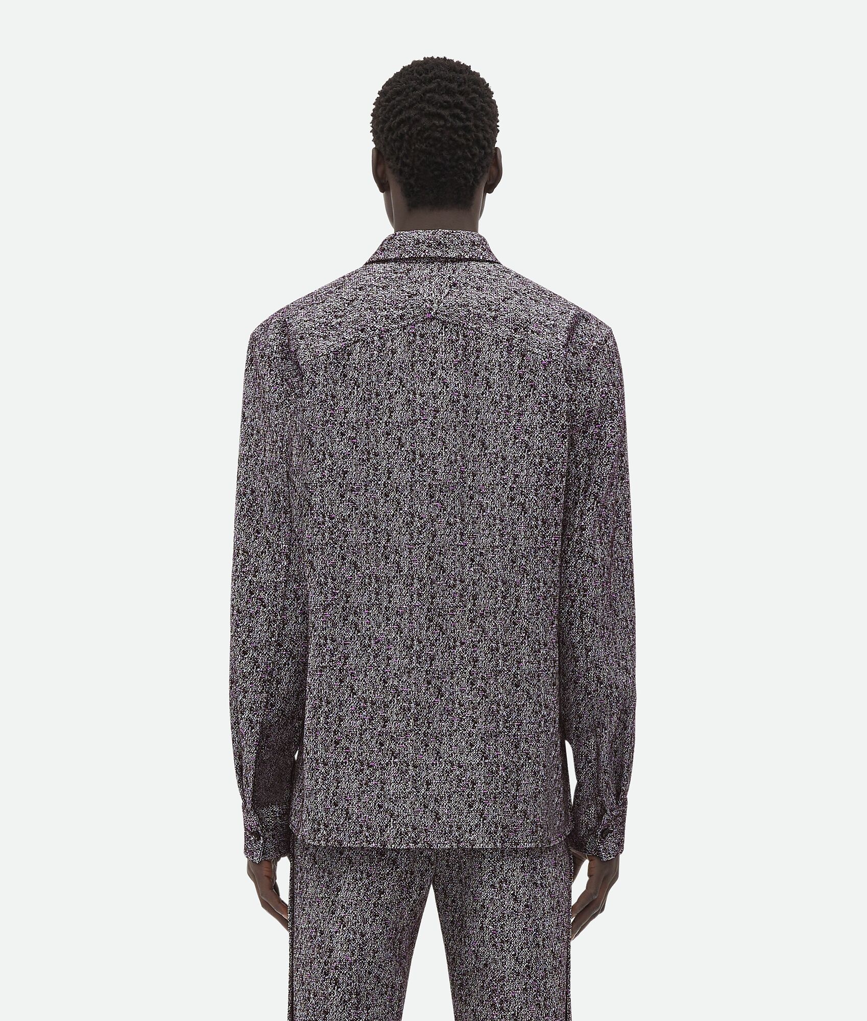 Textured Wool And Viscose Shirt - 3