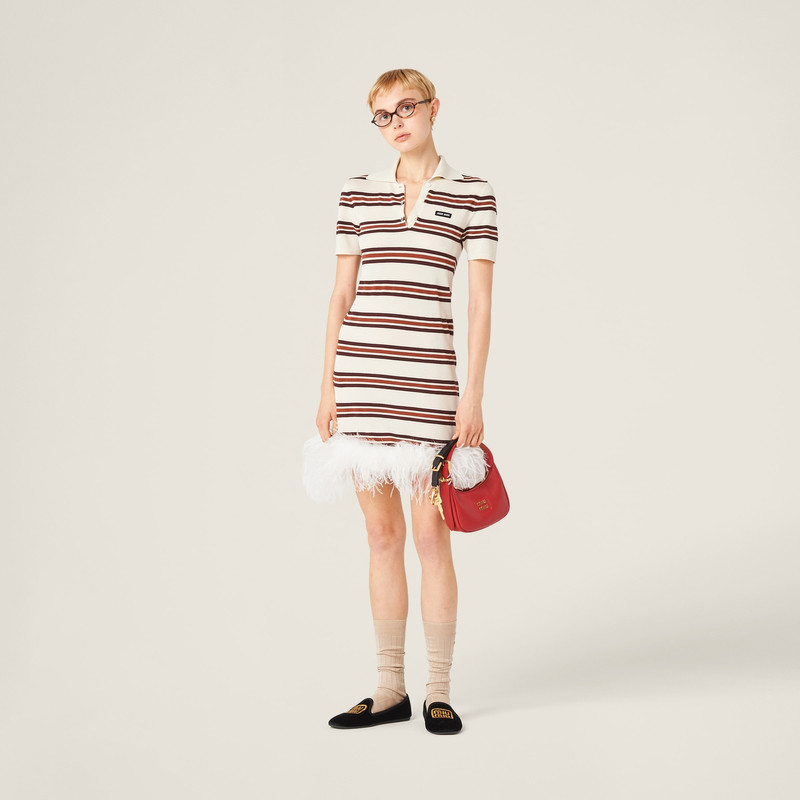 Miu Miu Silk and cotton polo dress - MMA836_138L_F0009_S_OOO