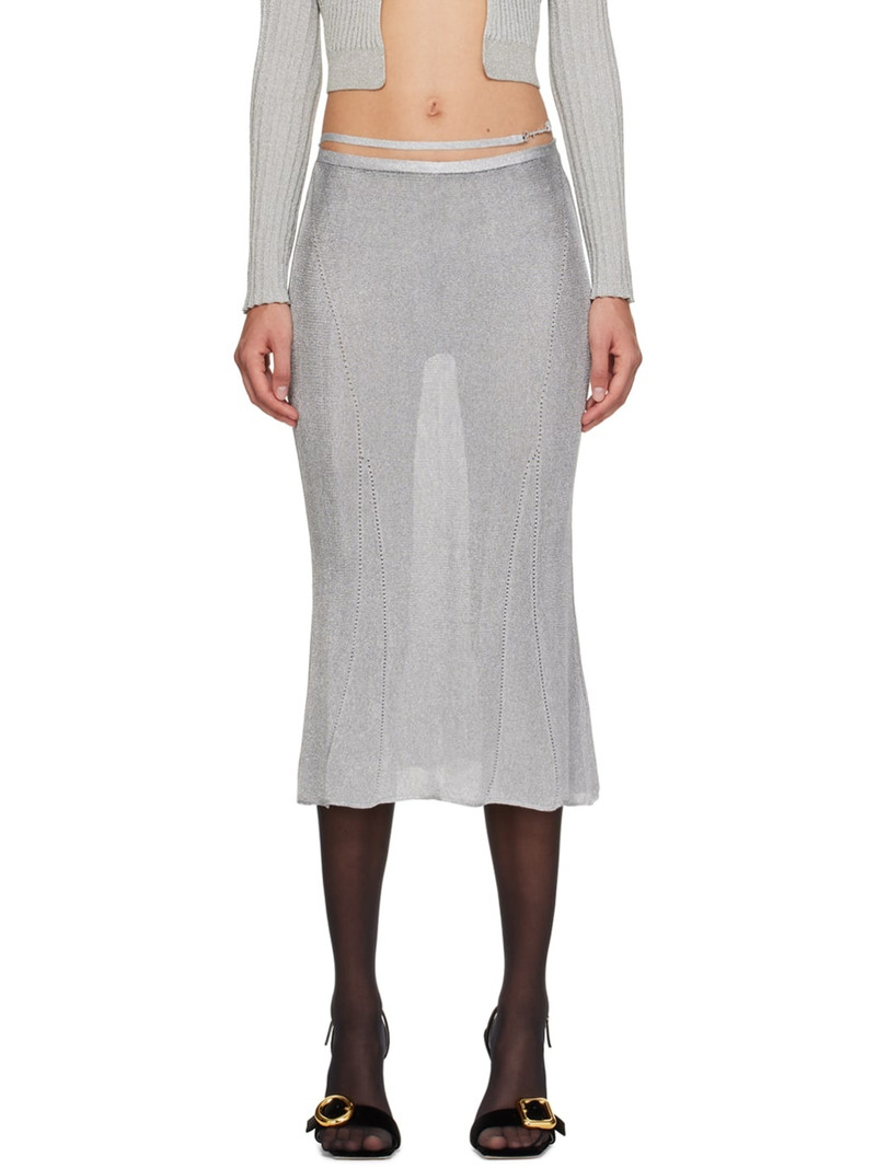 Silver Guirlande 'La Jupe Brilho' Midi Skirt 1