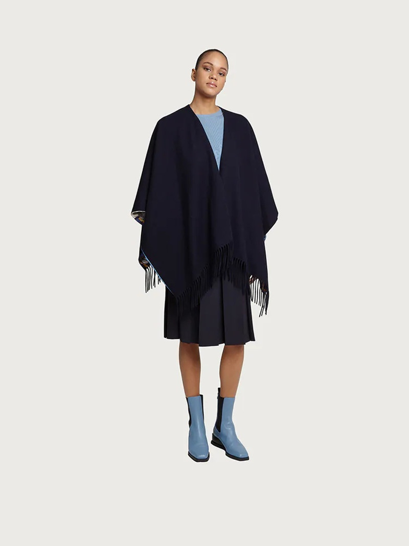 FERRAGAMO DOUBLE SIDED CAPE outlook