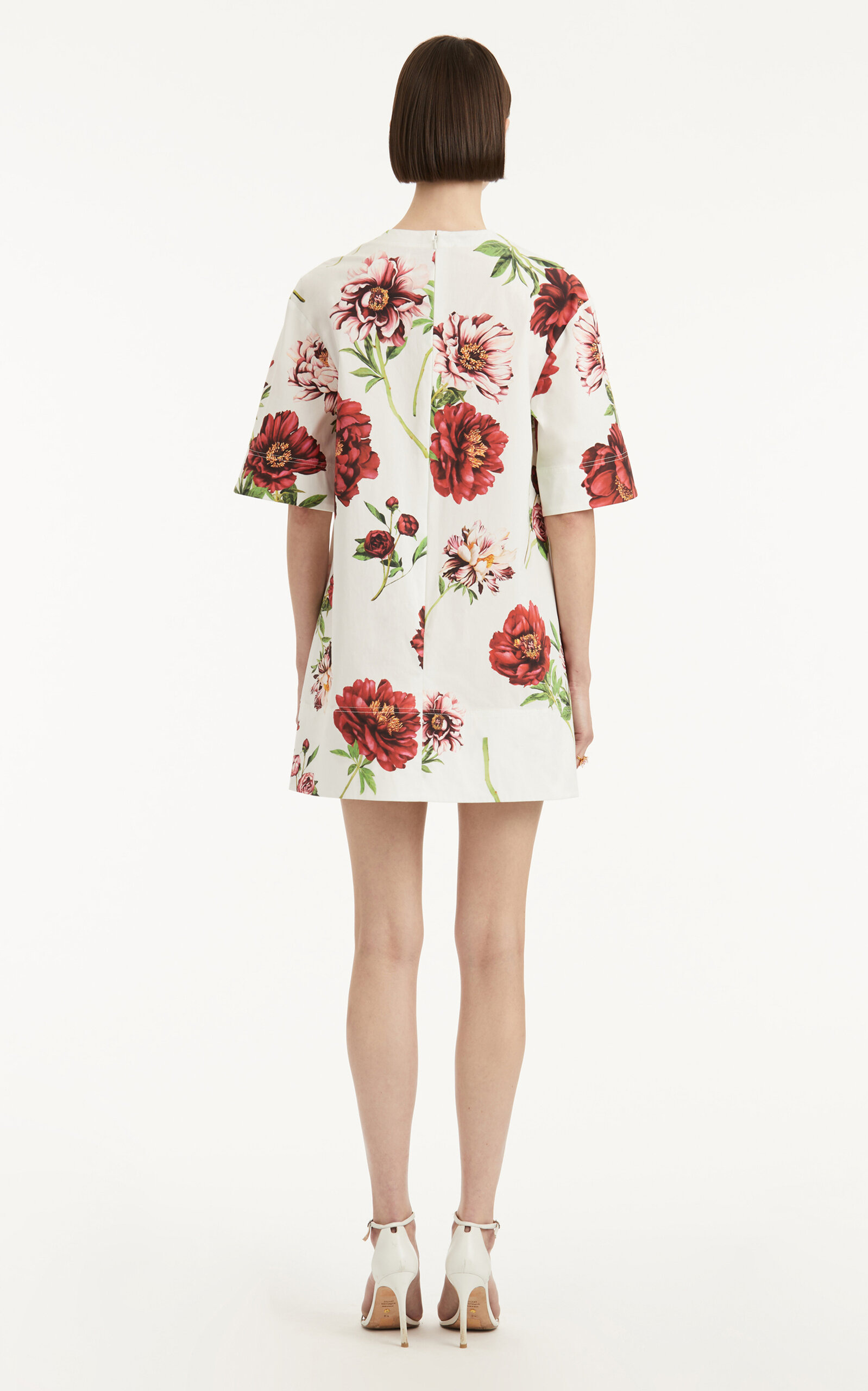 Printed Cotton Poplin Mini Shirt Dress multi - 6