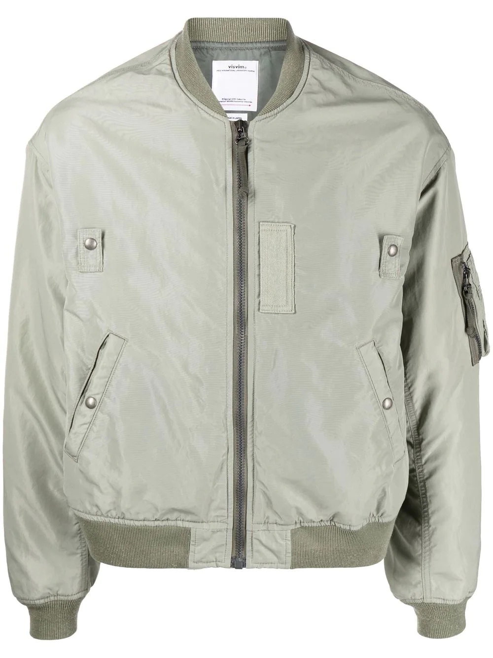 zipped bomber jacket - 1