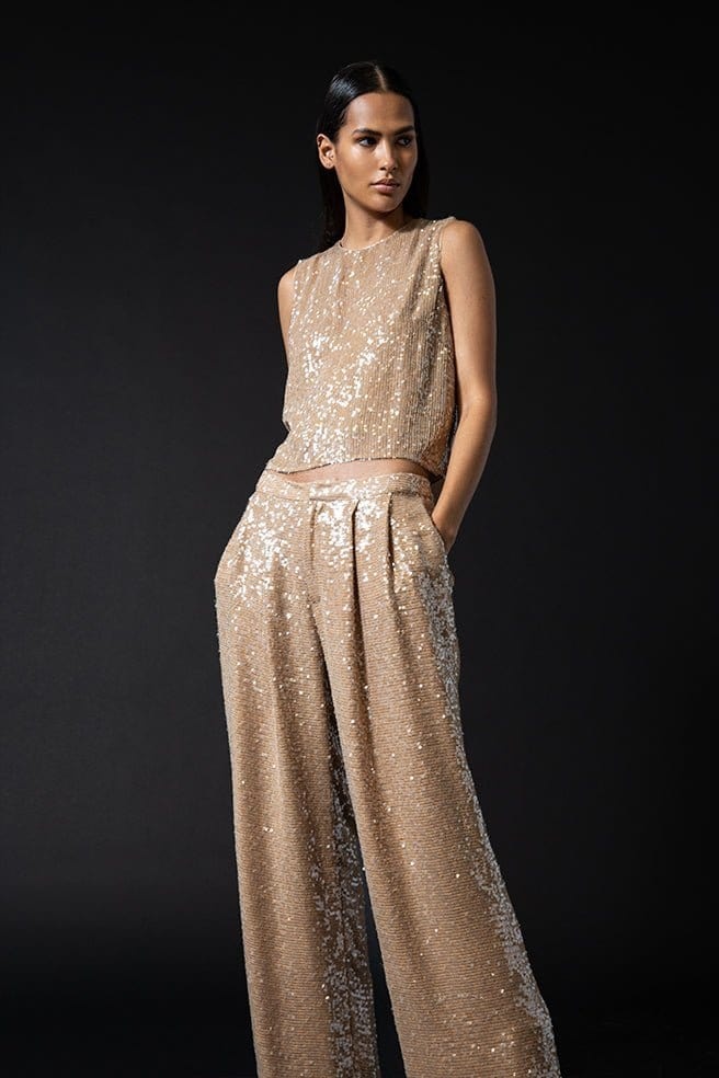 Sequin Low Waisted Trouser - 1