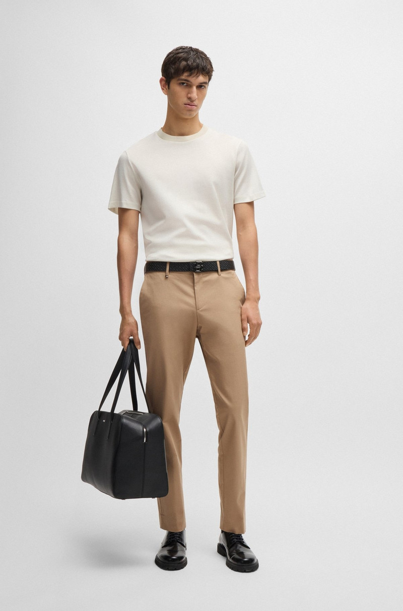 BOSS REGULAR-FIT T-SHIRT IN STRUCTURED COTTON outlook