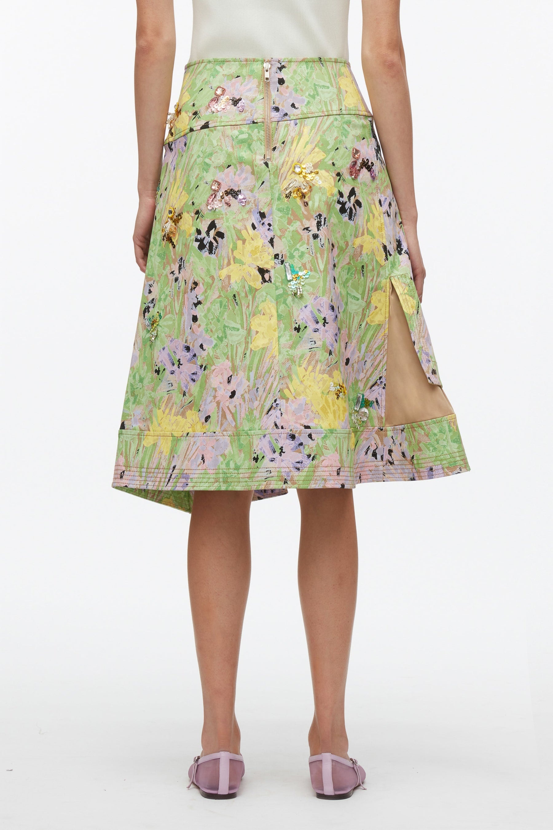 Flowerworks Embroidered Skirt - 4