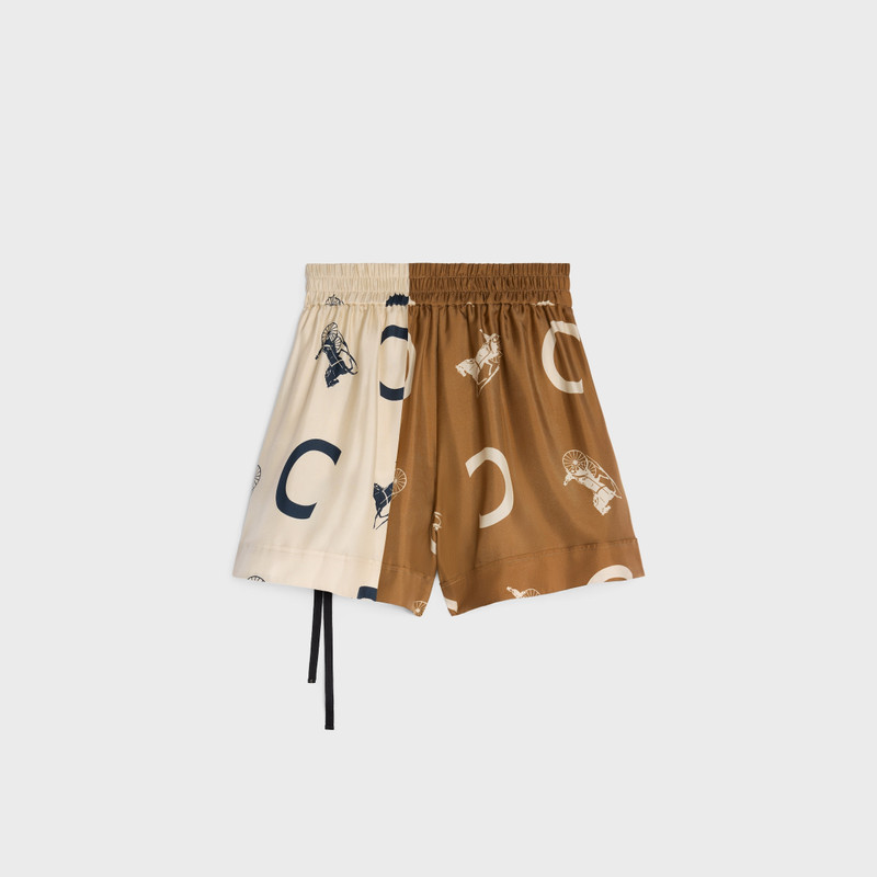 CELINE pajama shorts IN silk twill outlook