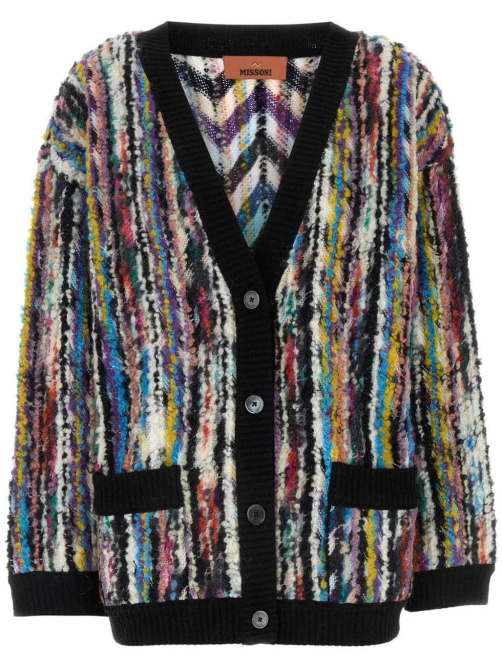 bouclé oversized cardigan - 1