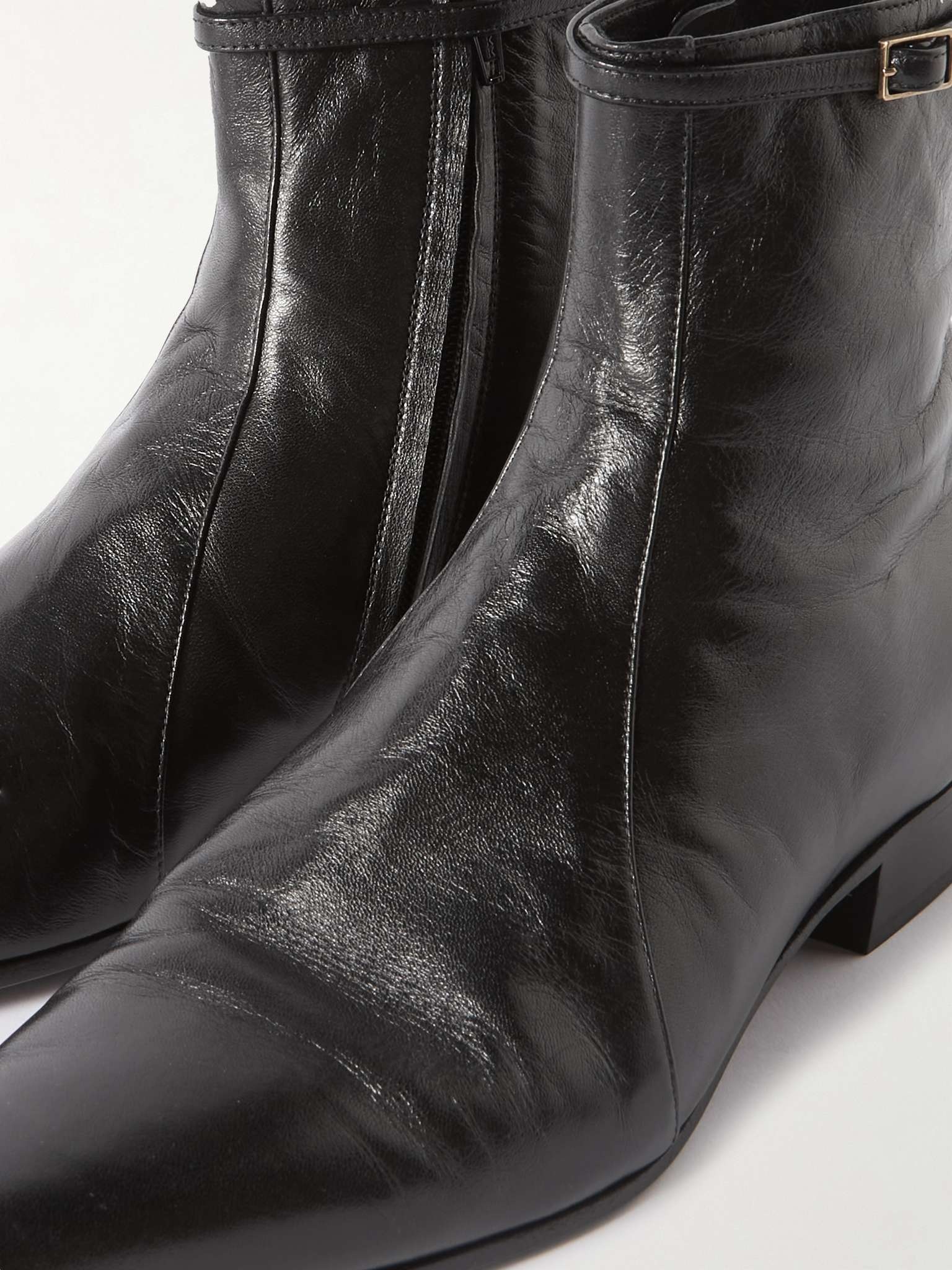 【SAINT LAURENT】ARSUN ZIPPED BOOTS Saint Laurent Arsun Black Ankle Boots – Zoo Fashions