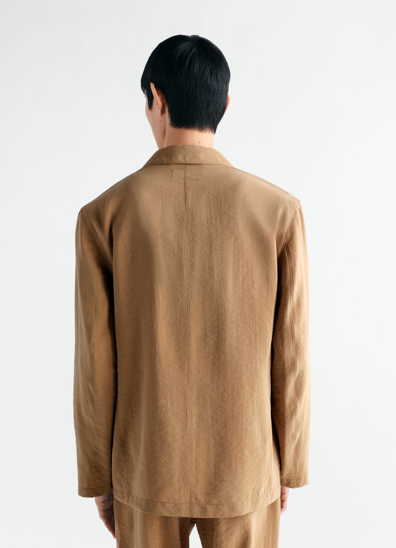 LIGHT DOUBLE-BREASTED JACKET IN DRY SILK 6