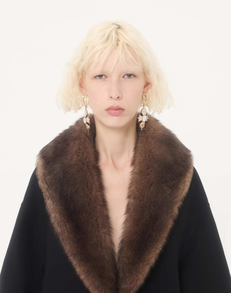 COMPACT DRAP CABAN WITH SHEARLING 3