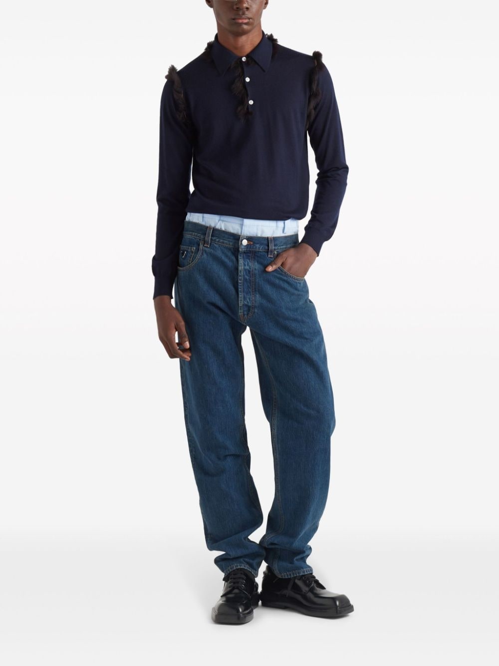 low-rise straight-leg jeans - 2