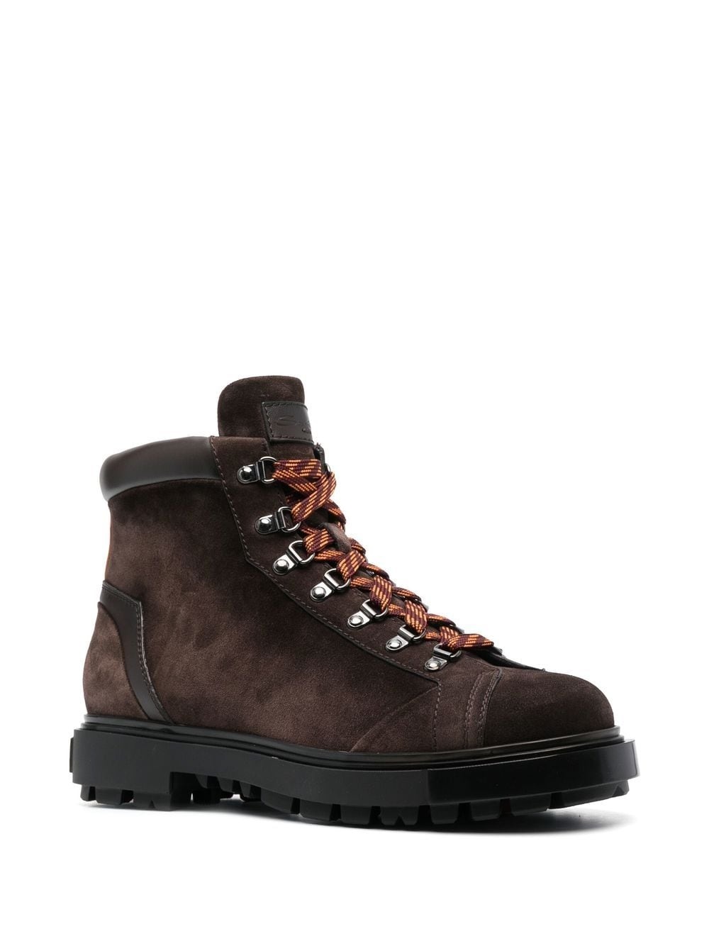 lace-up suede boots - 2