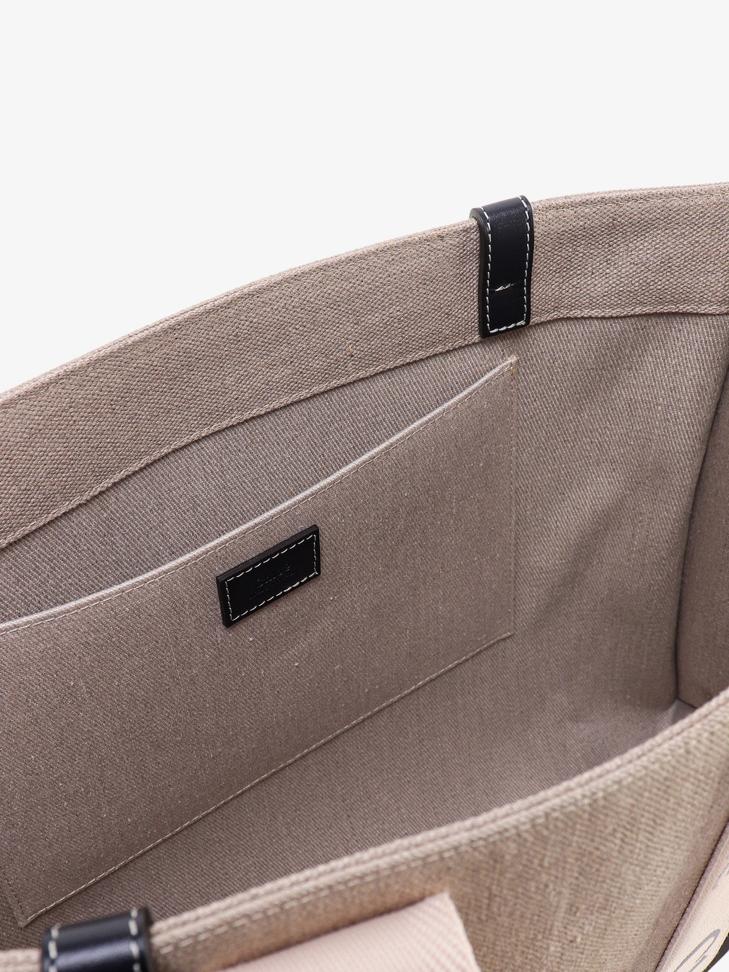 Chloe' Women Linen Shoulder Bag With Logo Print. This Bag Is Made With Lower Environmental Impact Ma - 4