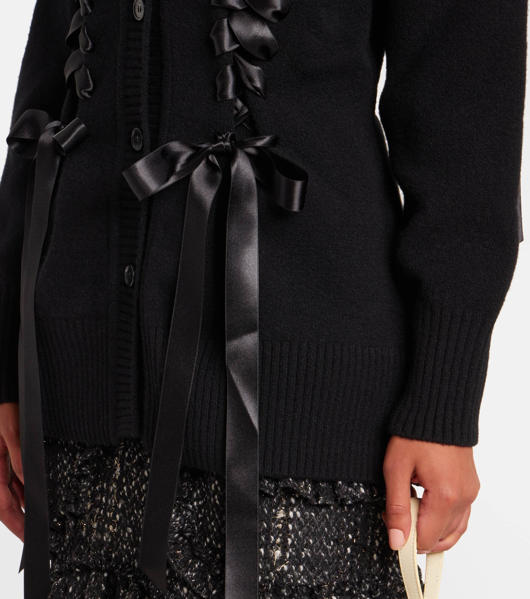 Embellished wool-blend cardigan - 5