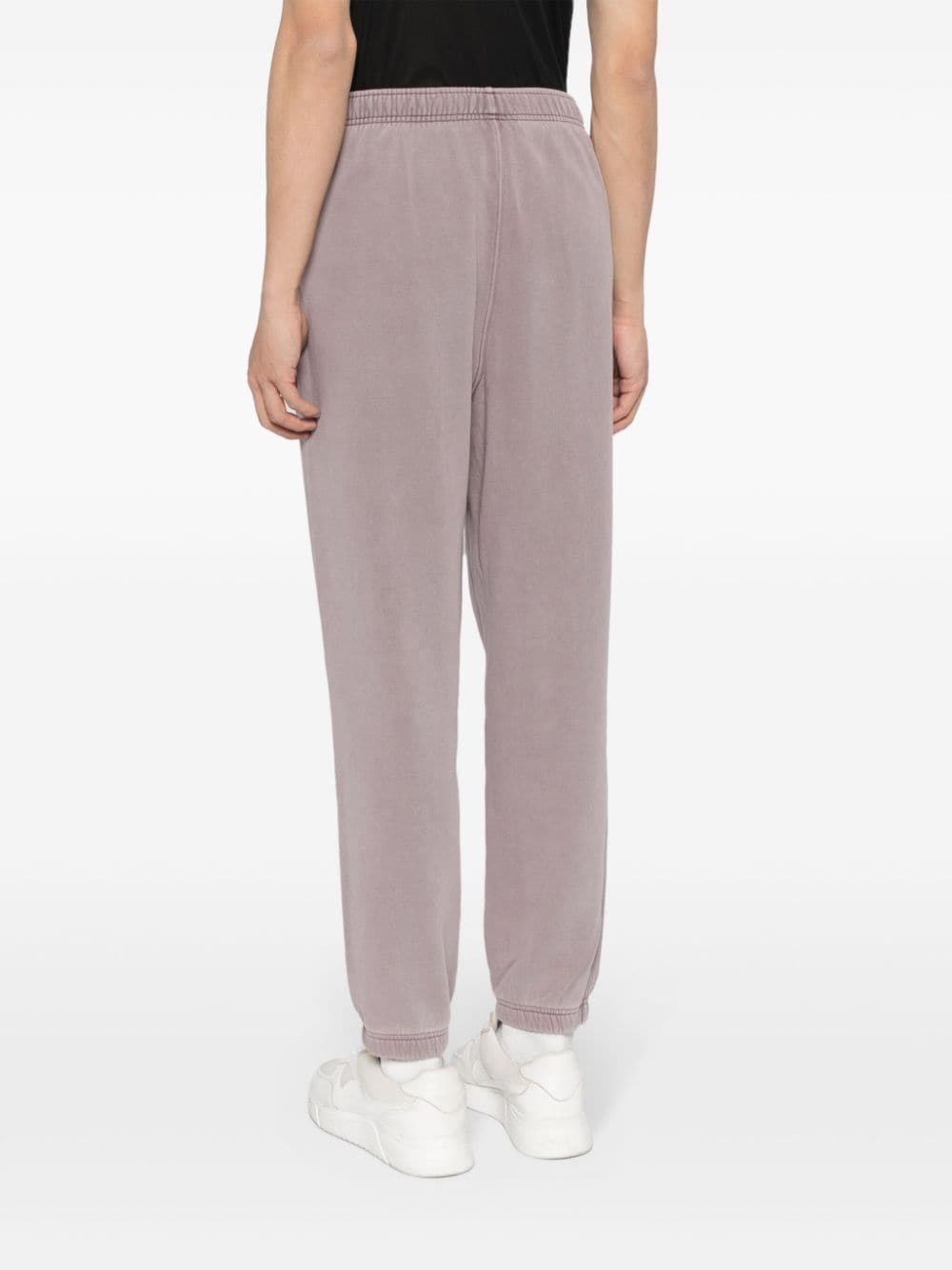 tapered cotton track pants - 5