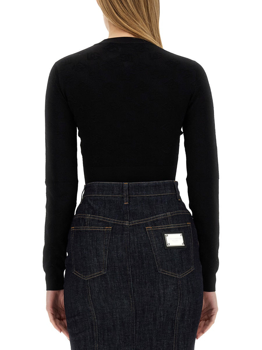 Dolce & Gabbana Women Jacquard Logo Jersey - 3
