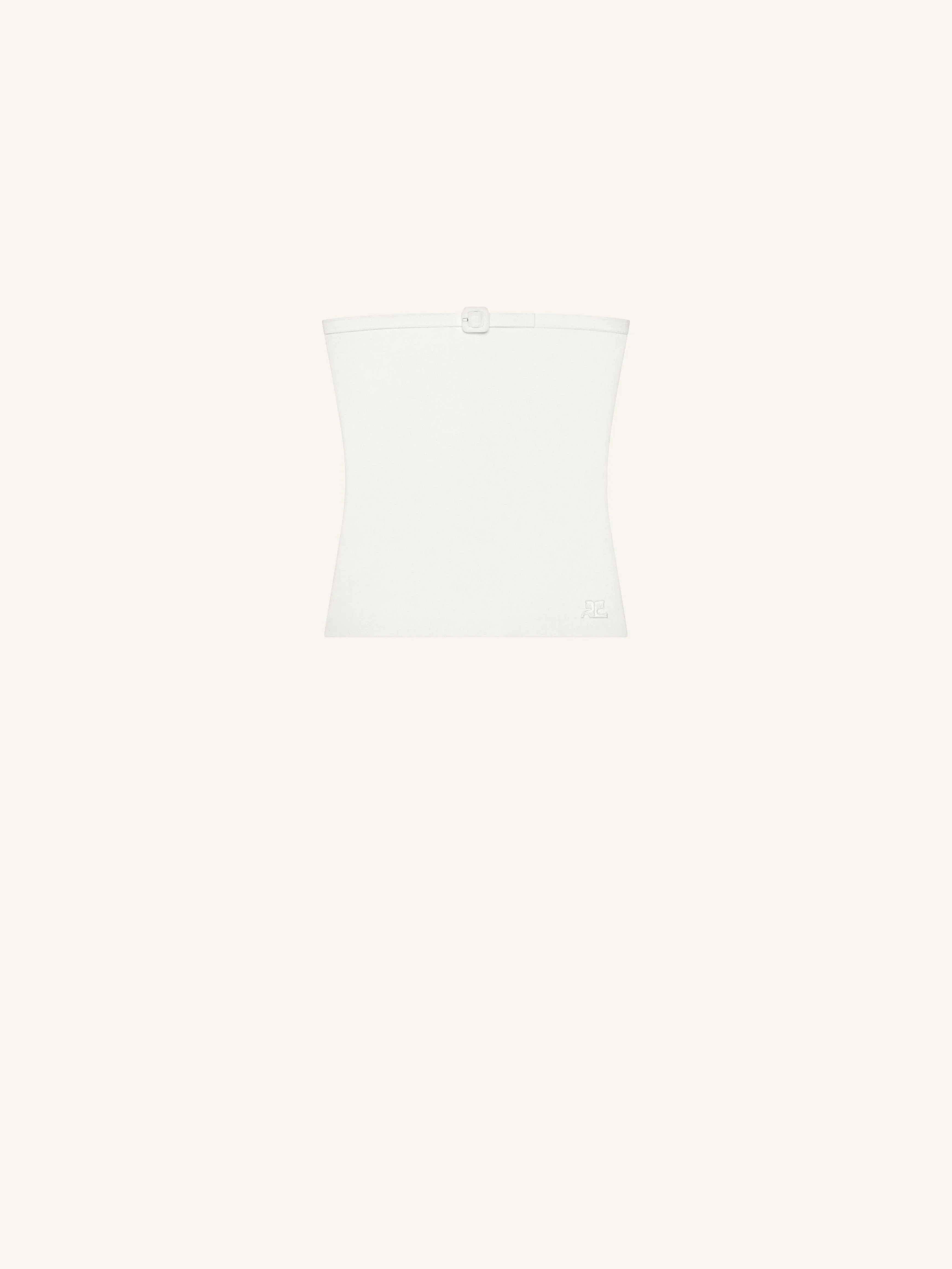 BUCKLE KNIT BUSTIER TOP - 1