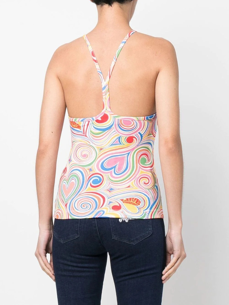 swirled heart-print vest top 4
