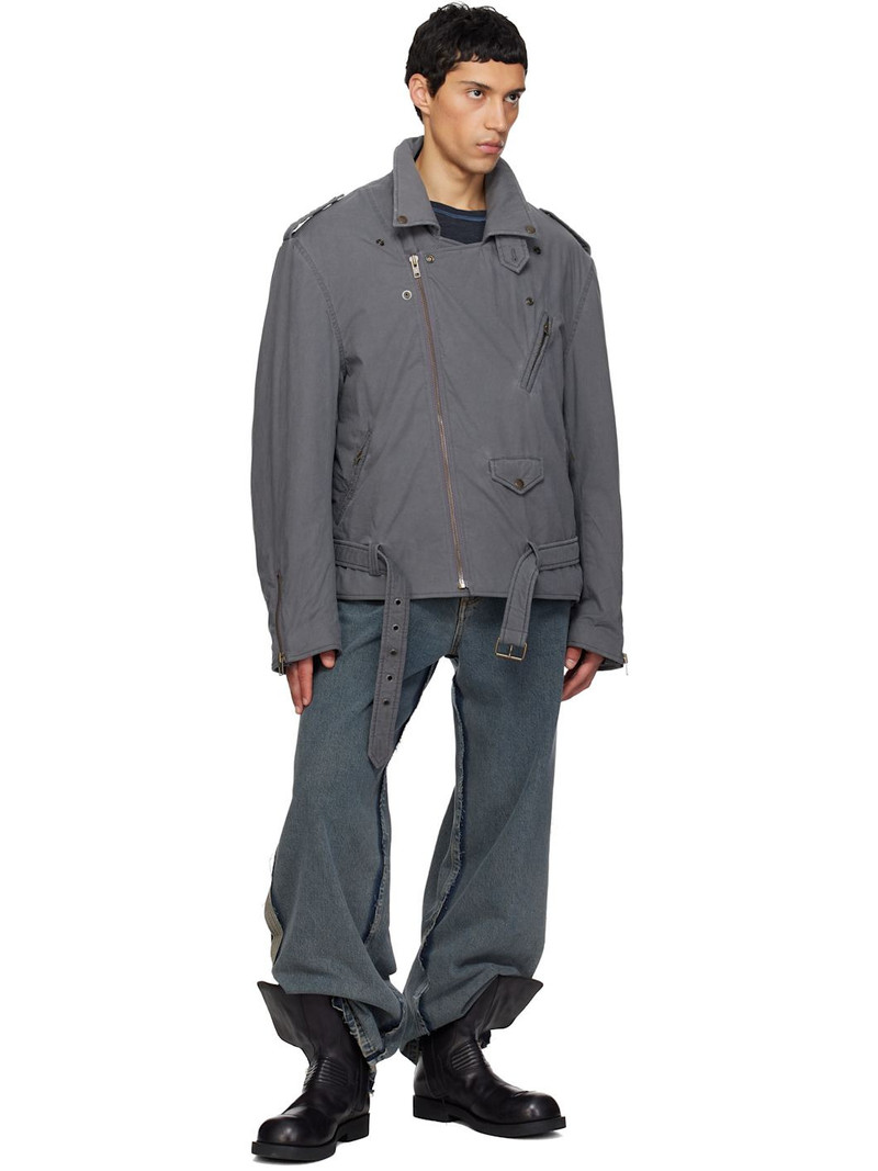 MM6 Maison Margiela Gray Sports Jacket outlook