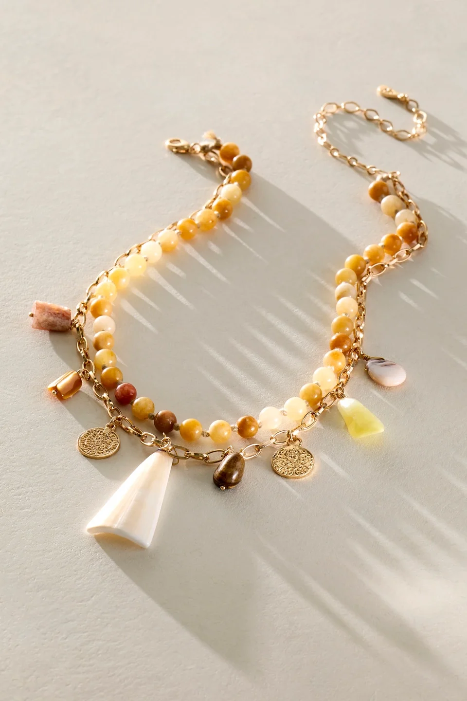 Serendipity Semiprecious Stone Strand Necklace - 1
