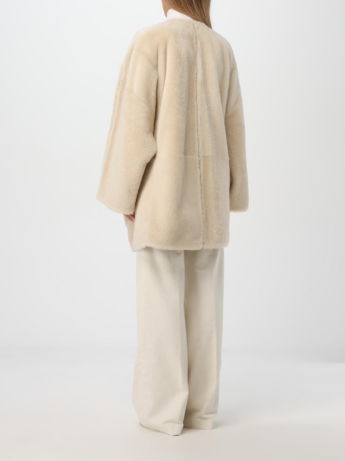 Max Mara Coat Woman Ivory - 3