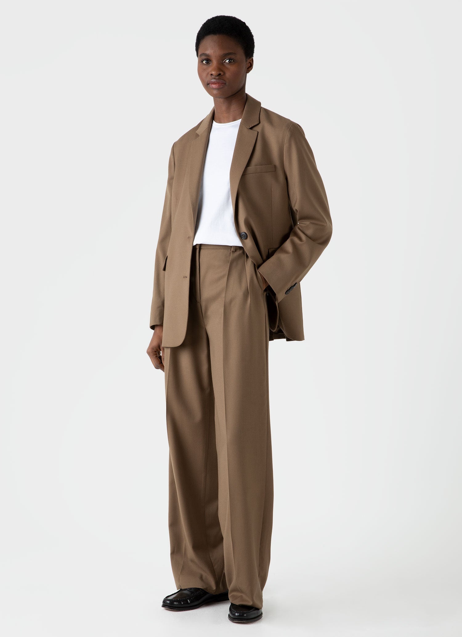 Pleated Wool Trouser - 1