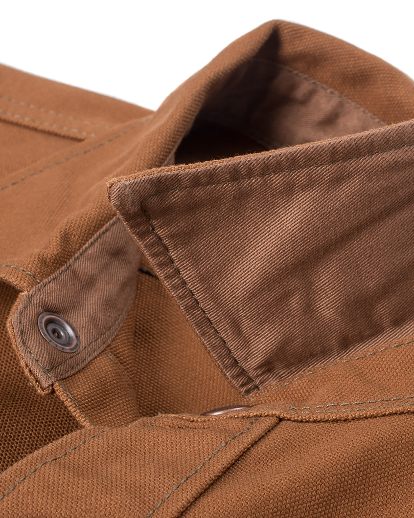 IHSH-189-BRN 17oz Duck CPO Work Shirt - "The UnTucked" - Brown - 15