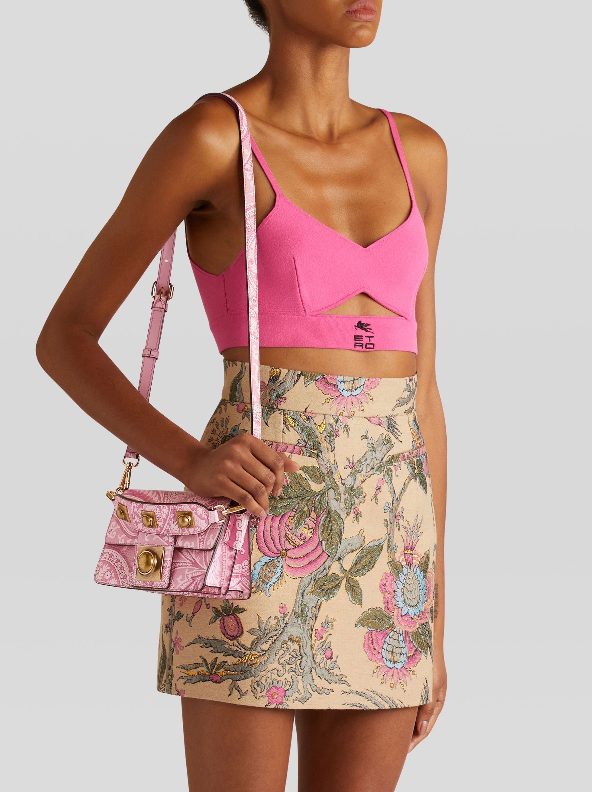 CROWN ME LIQUID PAISLEY HANDBAG - 2