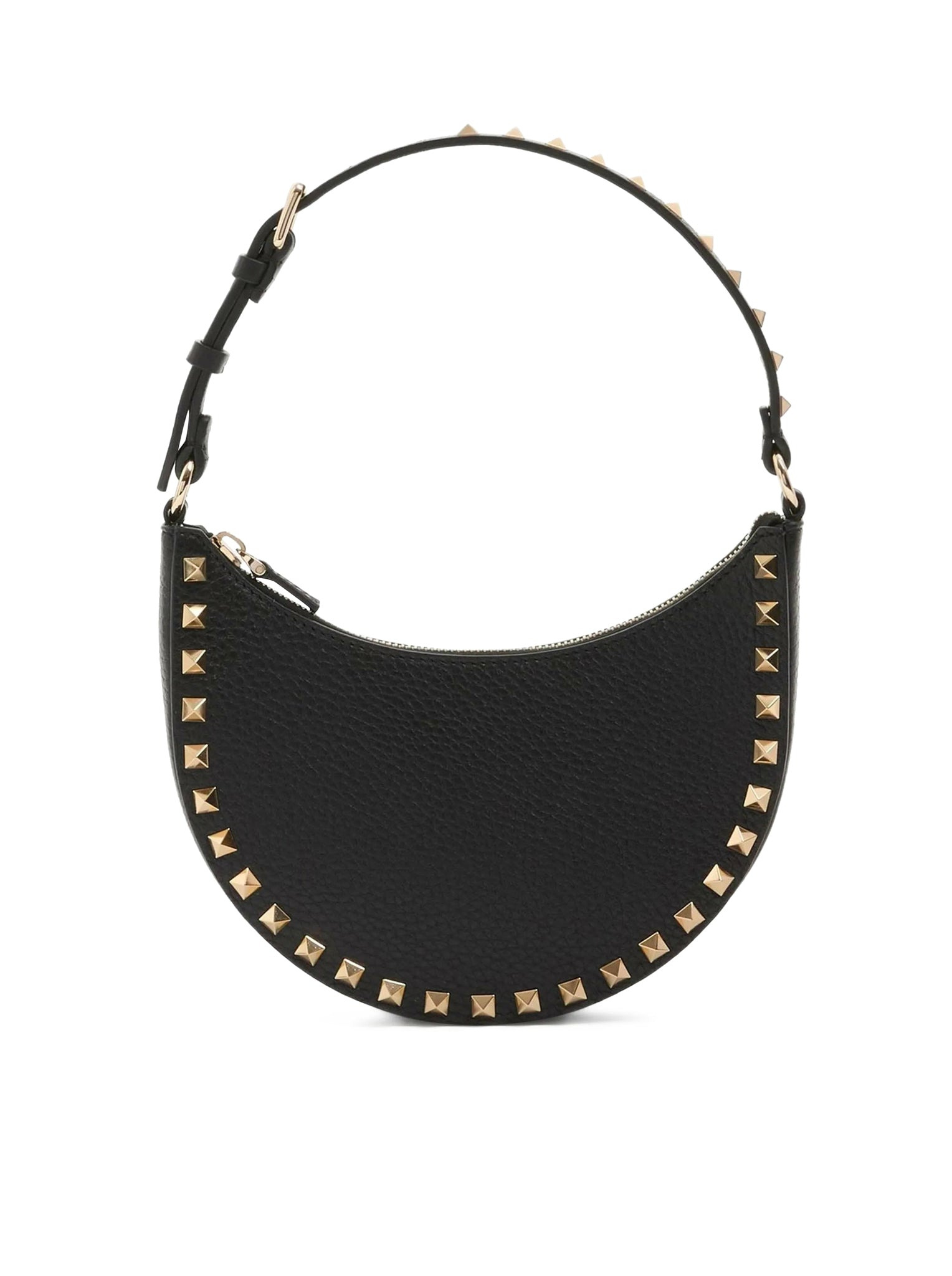 MINI HOBO BAG ROCKSTUD IN GARNET CALFSKIN - 1
