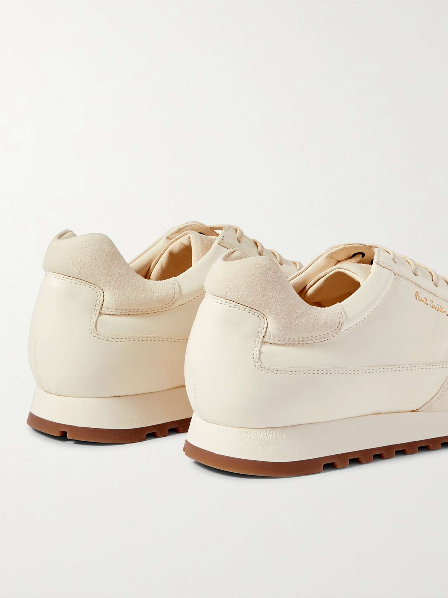 Velo Suede and Full-Grain Leather Sneakers - 5