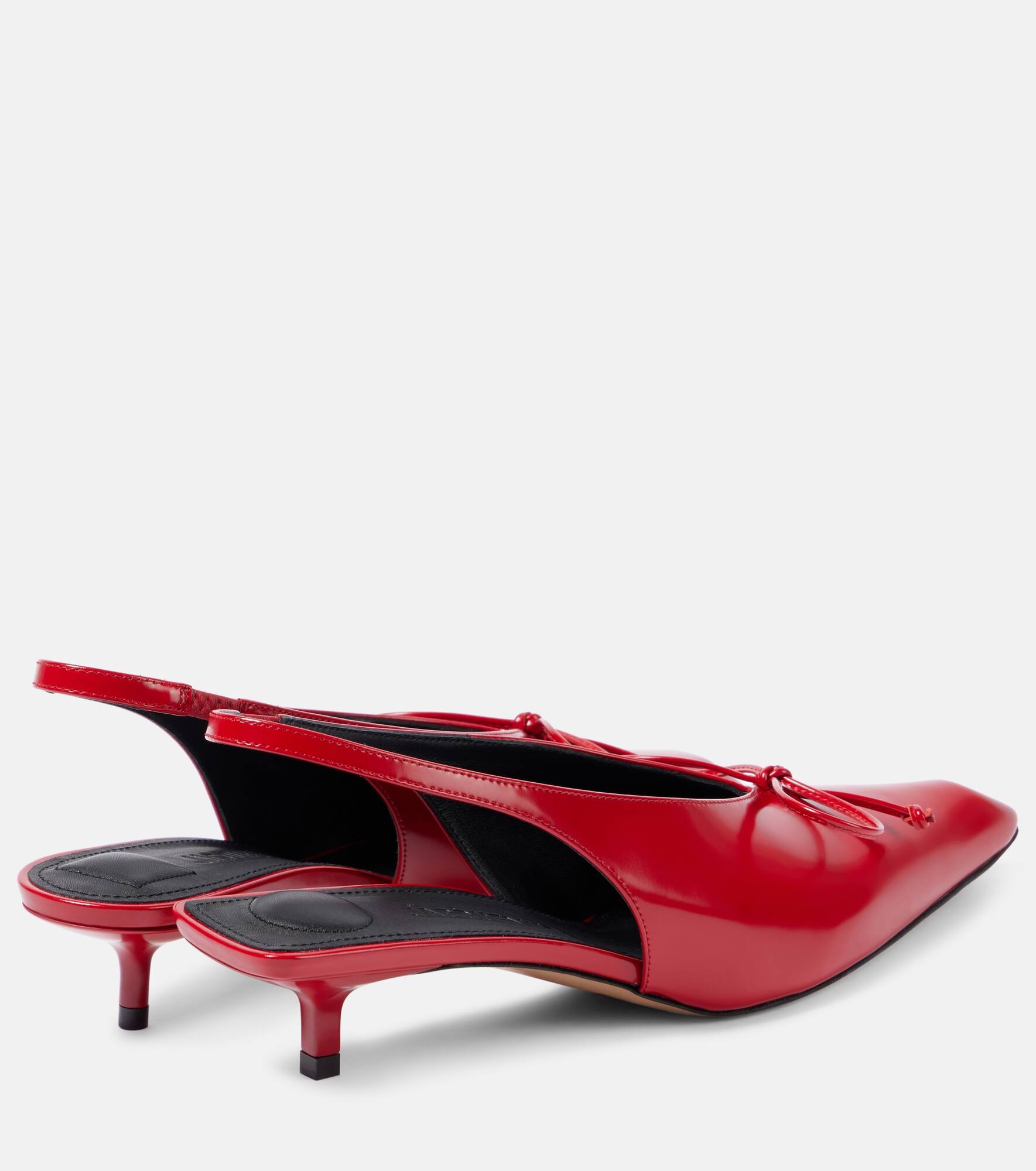 Low Cubisto leather slingback pumps - 2