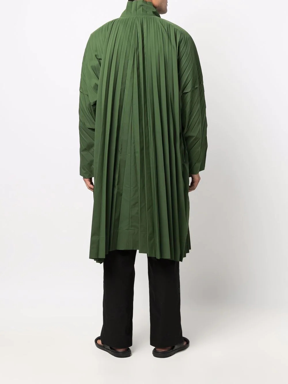 pleated poplin coat - 4