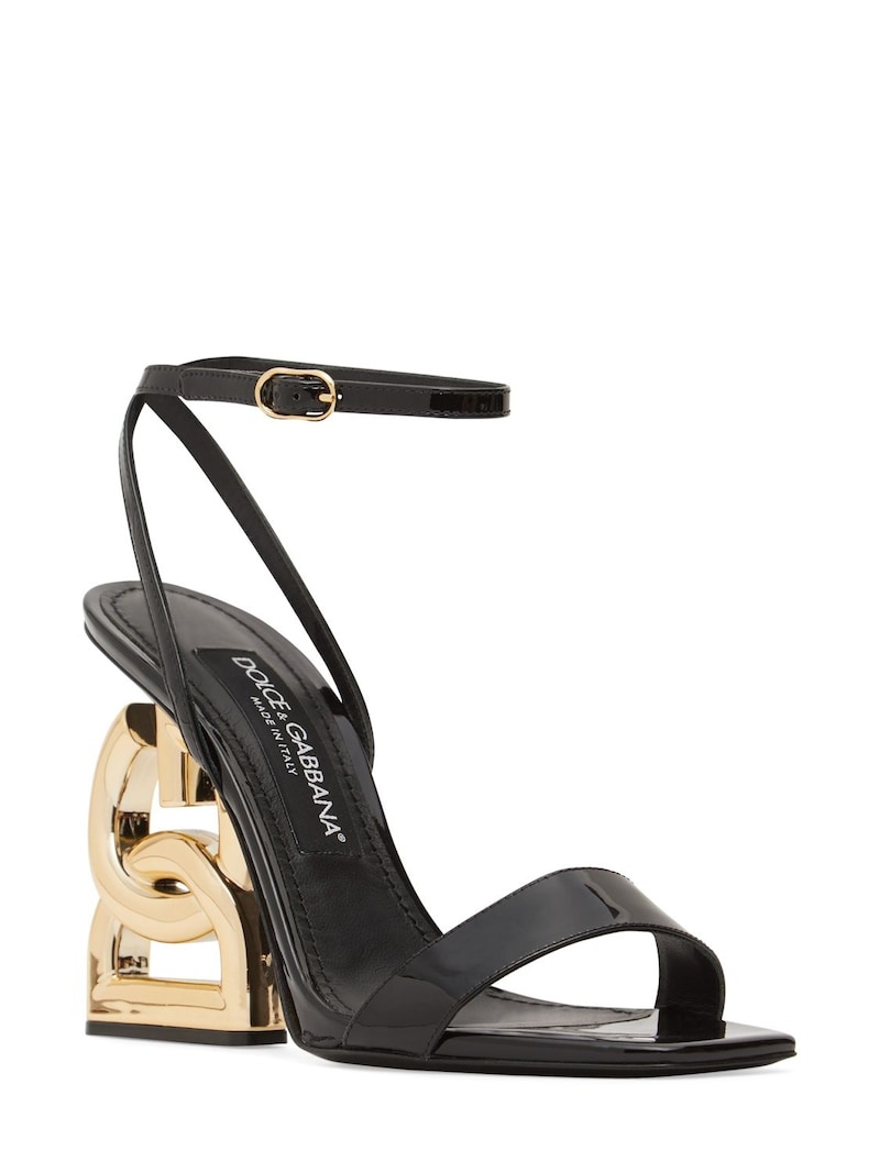 105mm Keira patent leather sandals - 2