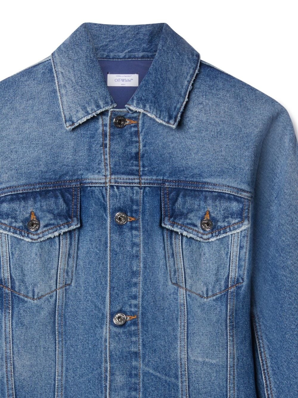 zipped denim minidress - 3