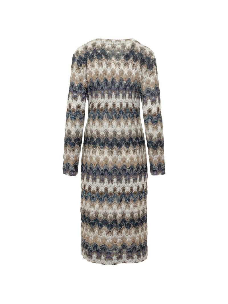 Missoni zigzag-knit metallic-thread cardigan outlook