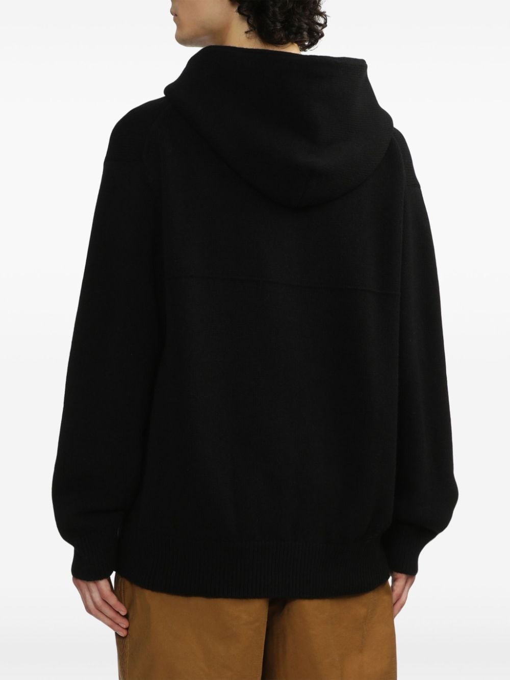 logo-embroidered hoodie - 7