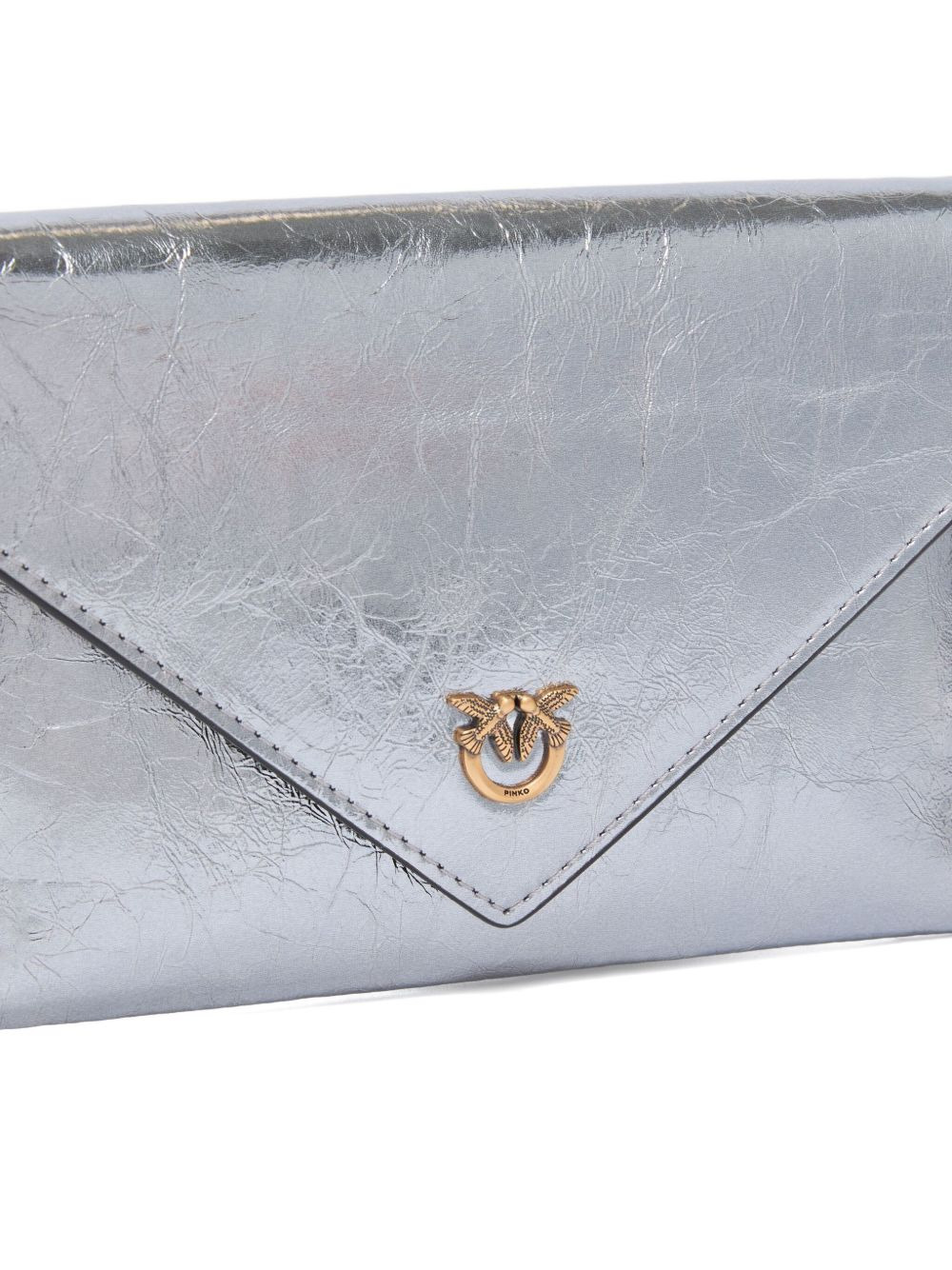 metallic flap chain clutch - 3