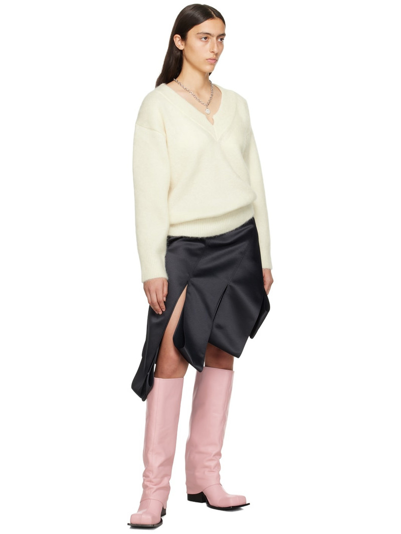 We11done Off-White V-Neck Sweater outlook