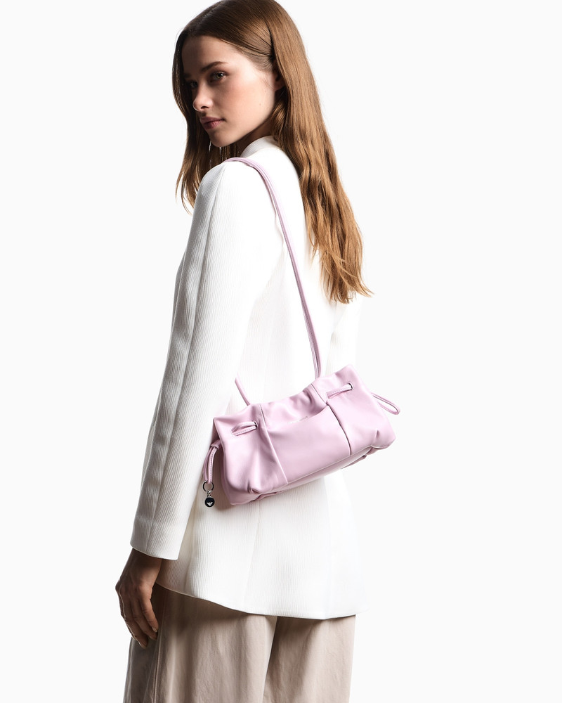SMALL SHOULDER BAG WITH NAPPA-LEATHER DRAWSTRING 6