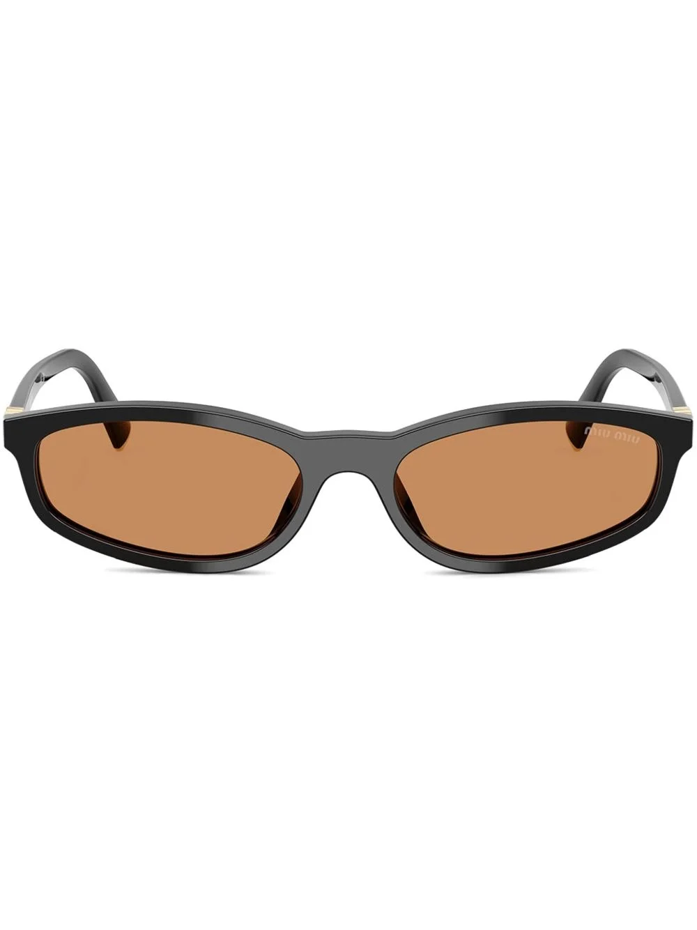 oval-frame sunglasses - 1