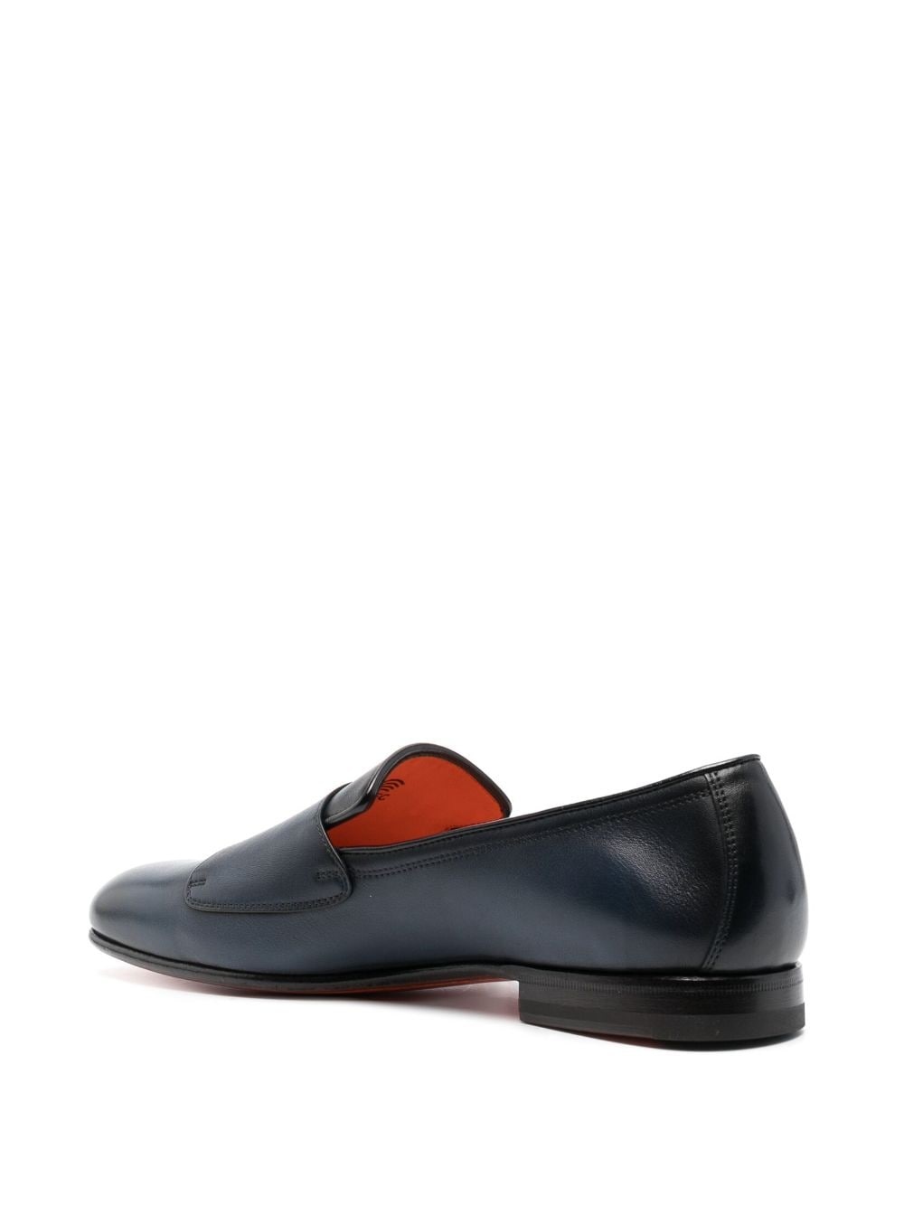 double-buckle leather shoes - 3