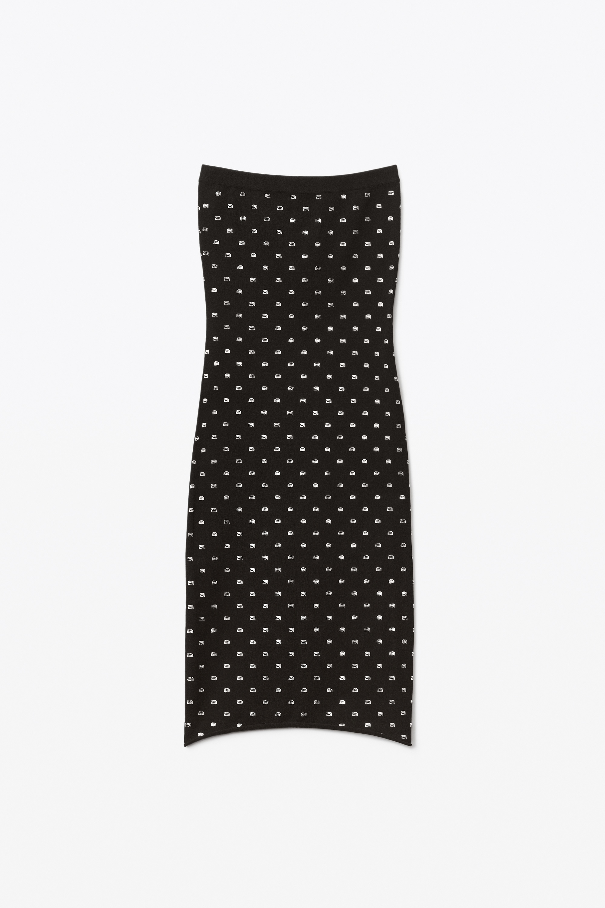 hotfix midi dress in crystal nylon - 1