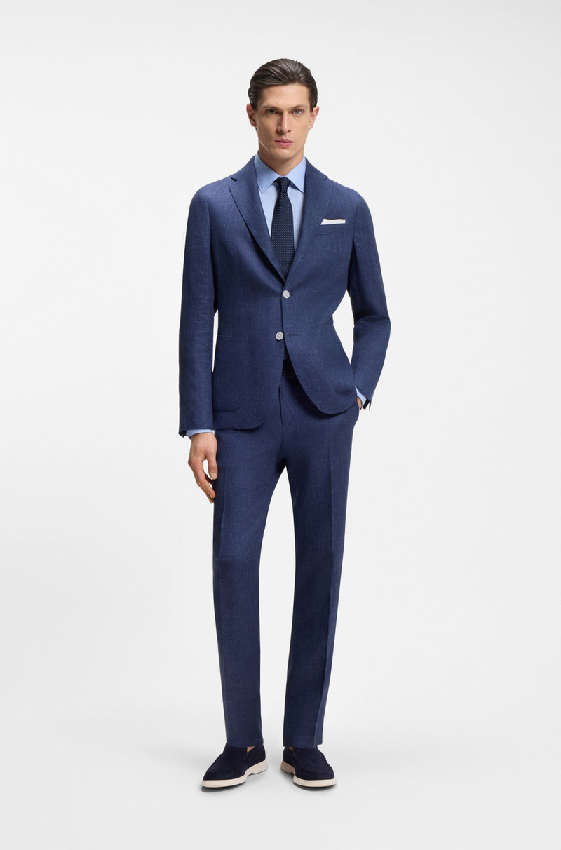 BOSS DEBOSSED-LOGO LOAFERS IN SUEDE outlook