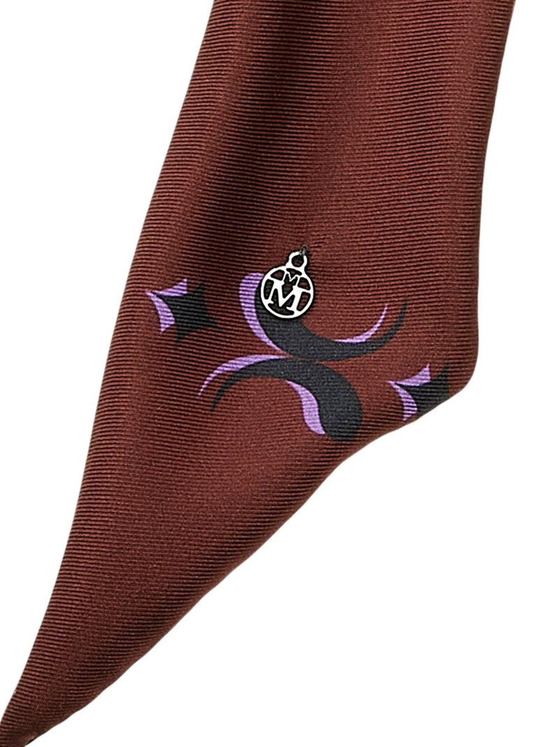 MAISON MICHEL Camila graphic-print scrunchie outlook