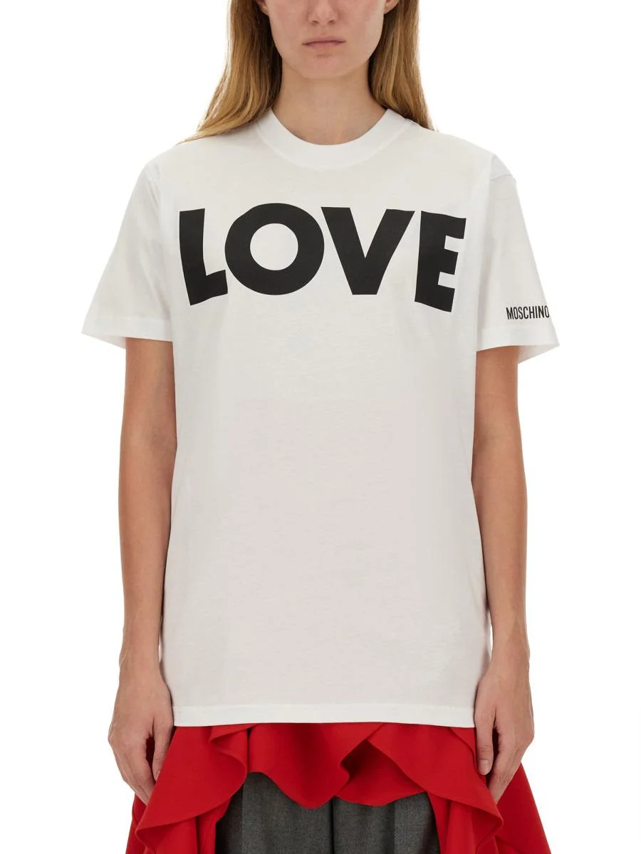 Moschino T-Shirt With Logo - 1