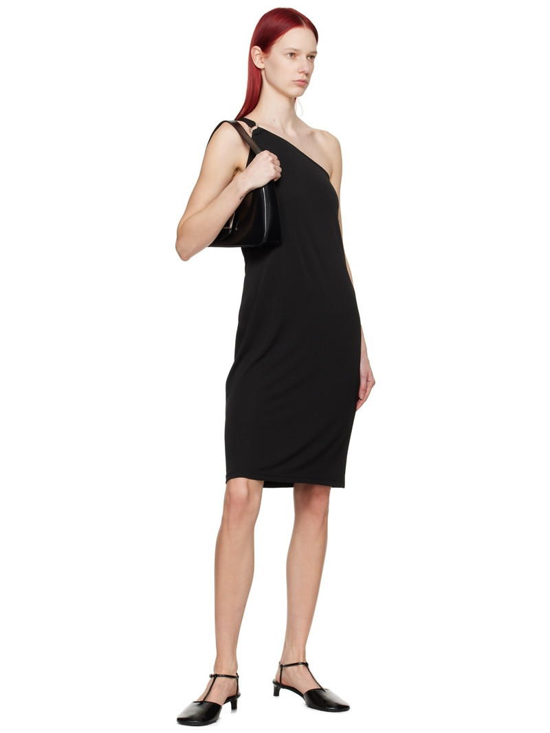 FILIPPA K Black One Shoulder Midi Dress outlook